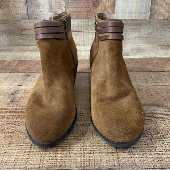 Clarks Artisan Gelata Siena Boots Tan Suede Boot Womens 11 M Ankle Booties - Picture 3 of 14